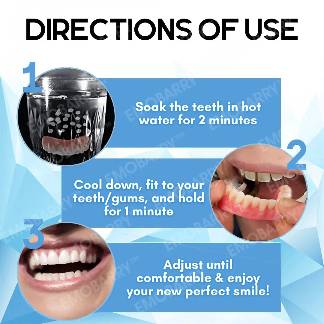 Bikenda™ Premium Custom Silicone Denture Set 💎✨ ADA (American Dental Association) Certified 🏅 Limited Time Discount Unlock a Perfect Smile 😁🦷 with our ADA-certified silicone dentures!