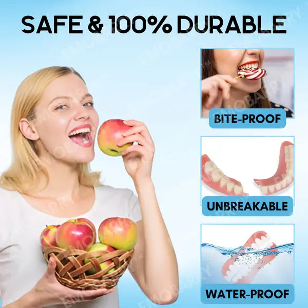 Bikenda™ Premium Custom Silicone Denture Set 💎✨ ADA (American Dental Association) Certified 🏅 Limited Time Discount Unlock a Perfect Smile 😁🦷 with our ADA-certified silicone dentures!