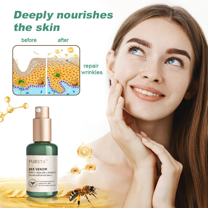 FDA Approved✨𝓕𝓾𝓫𝓼𝓽𝓪™ Botox Bee Venom Wrinkle Removal Serum-Last Day Promotion 75% OFF👩⚕️✨