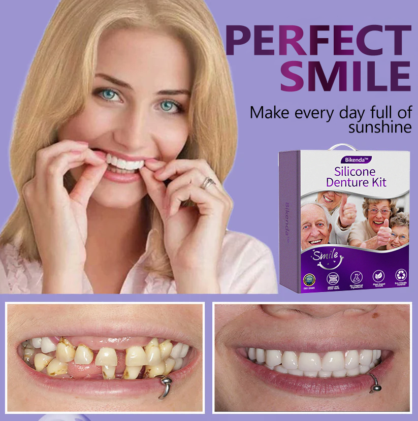 (Official website) 𝐁𝐢𝐤𝐞𝐧𝐝𝐚® Silicone Denture Kit Recommended by the Canadian Dental Association✨