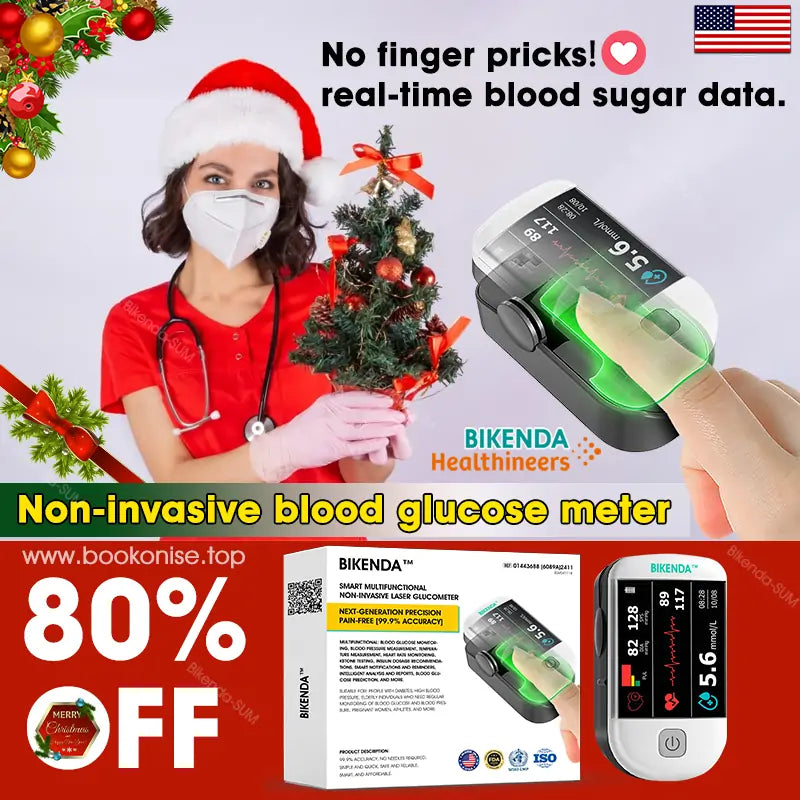 【𝐔𝐒 𝐌𝐞𝐝𝐢𝐜𝐚𝐥】Bikenda™ 3-in-1 Advanced Health Monitor – Blood Glucose, Blood Pressure & ECG with 99.9% Accuracy