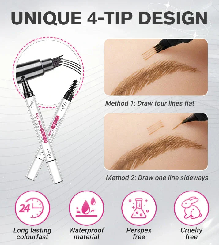 Fubsta™ Waterproof & Sweatproof 3D Precision Eyebrow Pen – Quick & Defined Lines