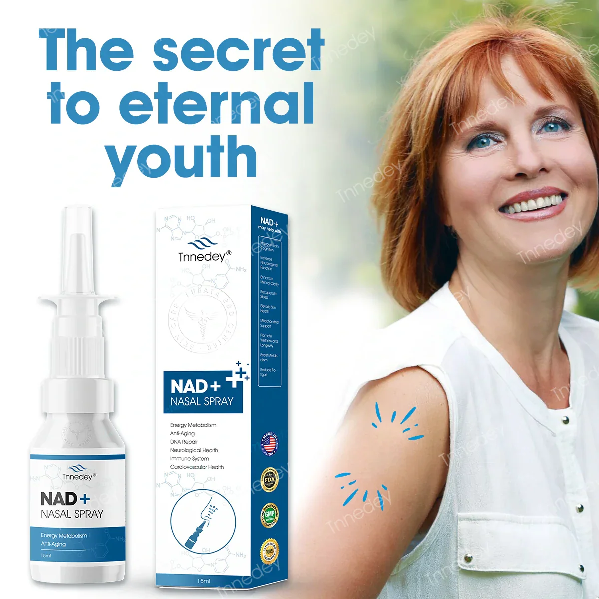【Tnnedey® Official Store】 NAD+ Nasal Spray(Last Day Discount:70%)
