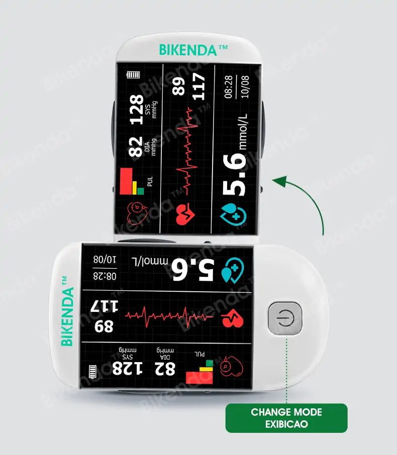 【𝐔𝐒 𝐌𝐞𝐝𝐢𝐜𝐚𝐥】Bikenda™ 3-in-1 Advanced Health Monitor – Blood Glucose, Blood Pressure & ECG with 99.9% Accuracy