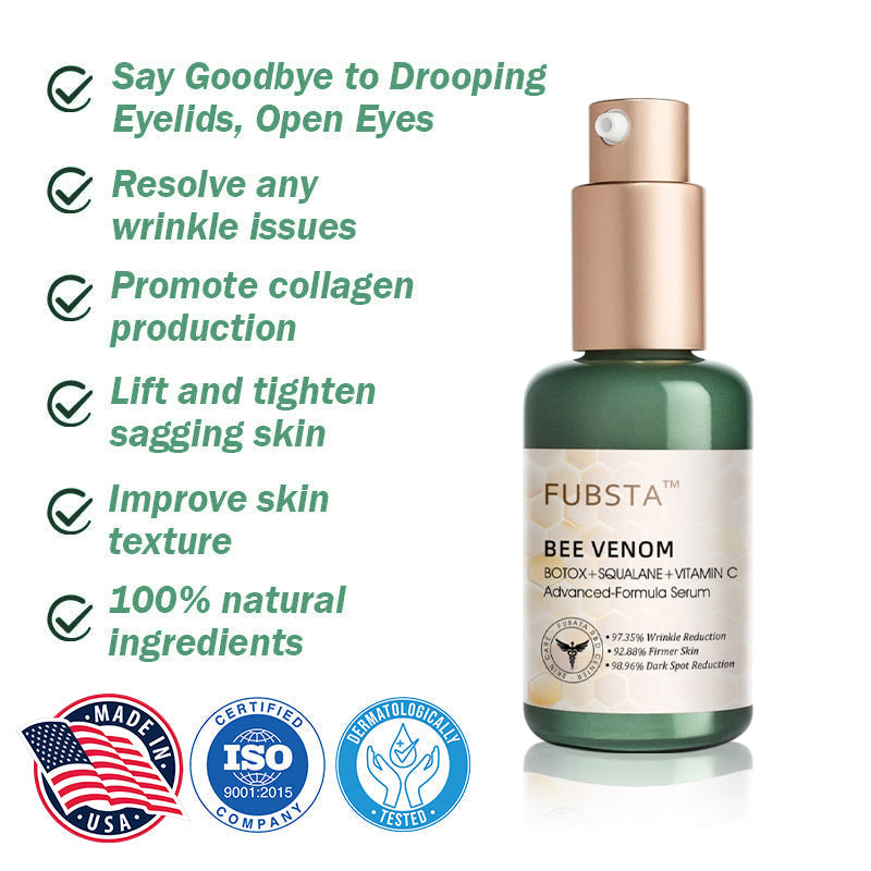 FDA Approved✨𝓕𝓾𝓫𝓼𝓽𝓪™ Botox Bee Venom Wrinkle Removal Serum-Last Day Promotion 75% OFF👩⚕️✨