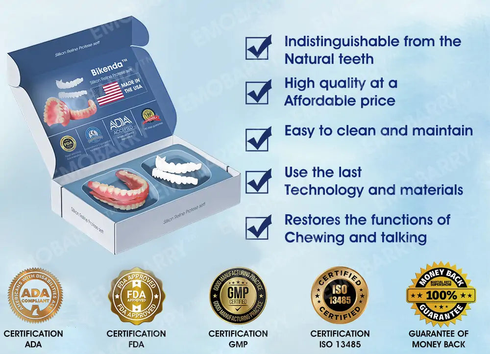【Official Store】Bikenda™ Premium Custom Silicone Denture Set – Hurry, 30-Minute Flash Sale! ⏰