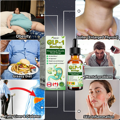 Deevoo® GLP-1 Moringa Slimming & Health Boost Drops💥( Food-grade fat burner – Developed by The Obesity Society)🔥💪