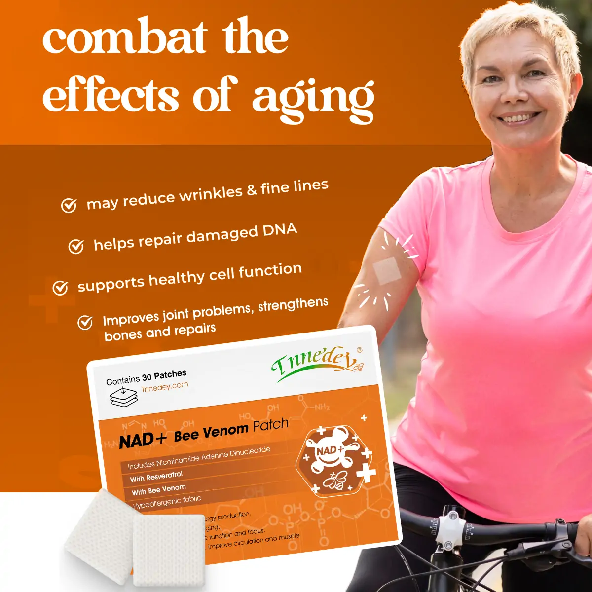 [7 Days to See Results] Tnnedey® NAD+ Bee Venom Patch – Ultimate Skin Rejuvenation & Energy Boost（Last Day Discount：70%） (Copy)