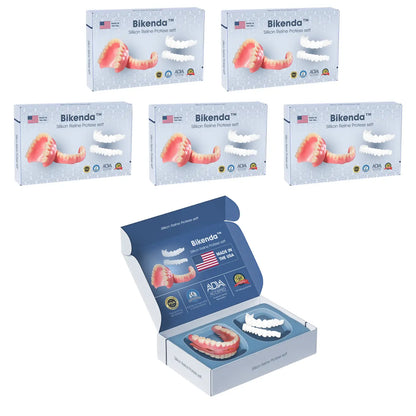 Bikenda™ Premium Custom Silicone Denture Set 💎✨ ADA (American Dental Association) Certified 🏅 Limited Time Discount   Unlock a Perfect Smile 😁🦷 with our ADA-certified silicone dentures!
