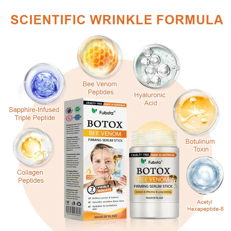 【OFFICIAL STORE】🔥 Fubsta™ Botox Bee Venom Firming Serum Stick – FINAL DAY: 80% OFF! 🐝✨ Smooth, Lift & Glow! Don’t Miss Out!