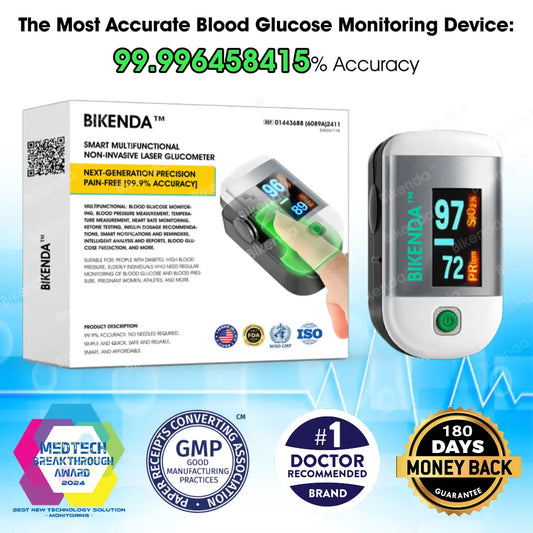 Grab two [Official Store] Bikenda™ Next-Gen Smart 3-in-1 Non-Invasive Laser Glucose Meters—one for you and one for your loved one! Enjoy 99.9% accuracy and pain-free testing. Don't miss our Christmas Sale! 🎄🎁