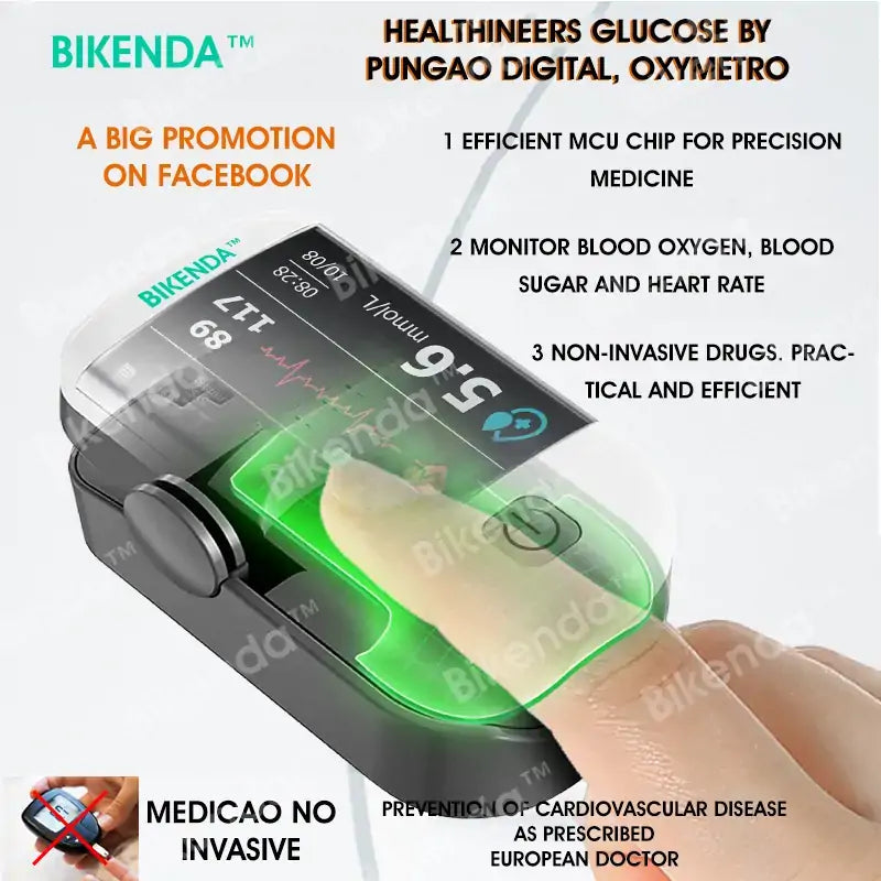 Christmas Promotion-Bikenda™ Next-Generation Intelligent Multifunctional Non-Invasive Laser Blood Glucose Meter [99.9% Accuracy]