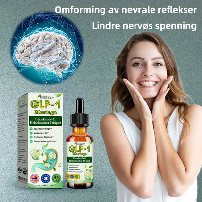 Deevoo®🔬 𝐆𝐋𝐏-𝟏 Moringa Slankende & Helseforsterkende Dråper( Matgodkjent fettforbrenner – Utviklet av Fedmeforeningen)🌿💪
