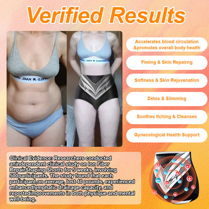 Medical Grade Titanium Fiber Self-heating Tourmaline Shaping Shorts