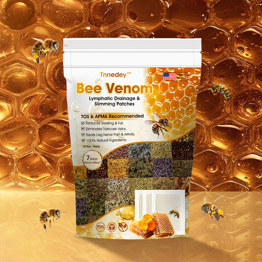 Tnnedey™ Bee Venom 𝐋𝐲𝐦𝐩𝐡𝐚𝐭𝐢𝐜 𝐃𝐫𝐚𝐢𝐧𝐚𝐠𝐞 & 𝐒𝐥𝐢𝐦𝐦𝐢𝐧𝐠 Foot Patches - 𝐓𝐚𝐫𝐠𝐞𝐭 𝐒𝐰𝐞𝐥𝐥𝐢𝐧𝐠 & 𝐃𝐞𝐭𝐨𝐱 𝐍𝐚𝐭𝐮𝐫𝐚𝐥𝐥𝐲🌿👣