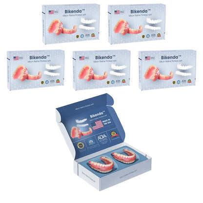 Bikenda™ Premium Custom Silicone Denture Set 💎✨ ADA (American Dental Association) Certified 🏅 Limited Time Discount   Unlock a Perfect Smile 😁🦷 with our ADA-certified silicone dentures!