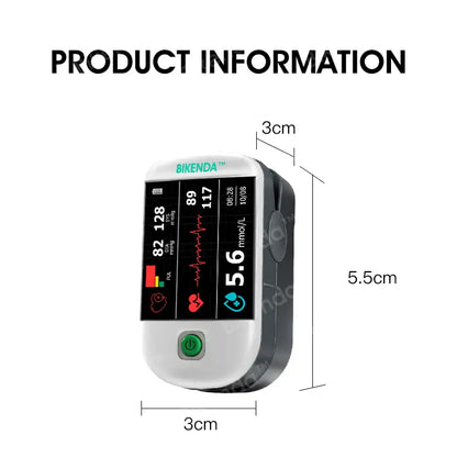 【𝐔𝐒 𝐌𝐞𝐝𝐢𝐜𝐚𝐥】Bikenda™ 3-in-1 Advanced Health Monitor – Blood Glucose, Blood Pressure & ECG with 99.9% Accuracy