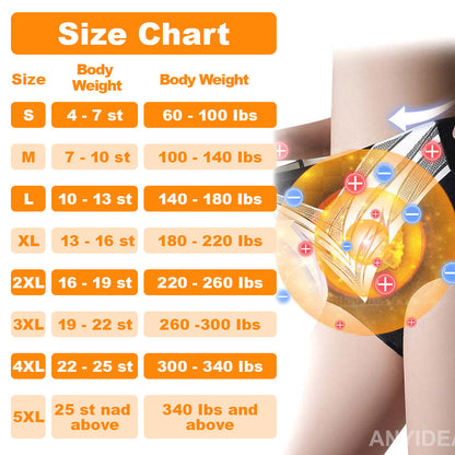 Medical Grade Titanium Fiber Self-heating Tourmaline Shaping Shorts