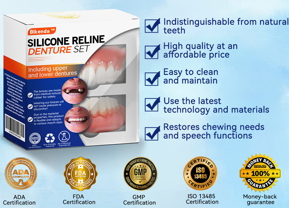Bikenda™ Silicone Denture Ruler Set (👩‍🔬 CED Compliant Approved By Professional Dentists)