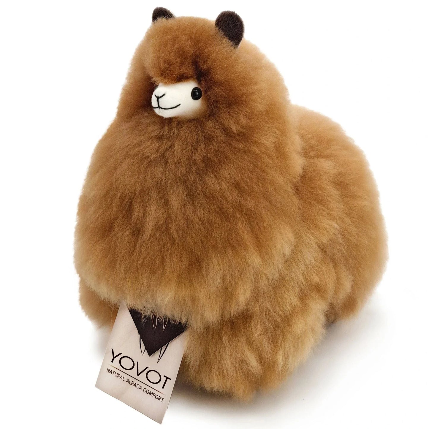 【LAST DAY 70% OFF 】 Hazelnut Dream Alpaca – Luxuriously Soft Handcrafted Plush (Made in USA) 🦙✨