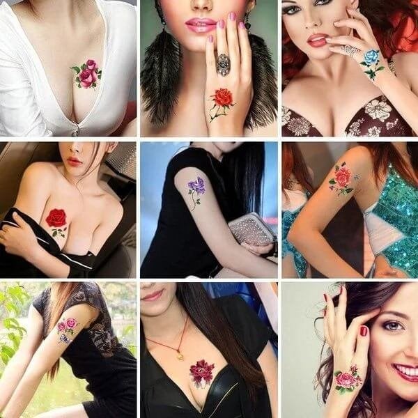 ❤️ Trendy 3D temporary tattoo Stickers 30 PCS