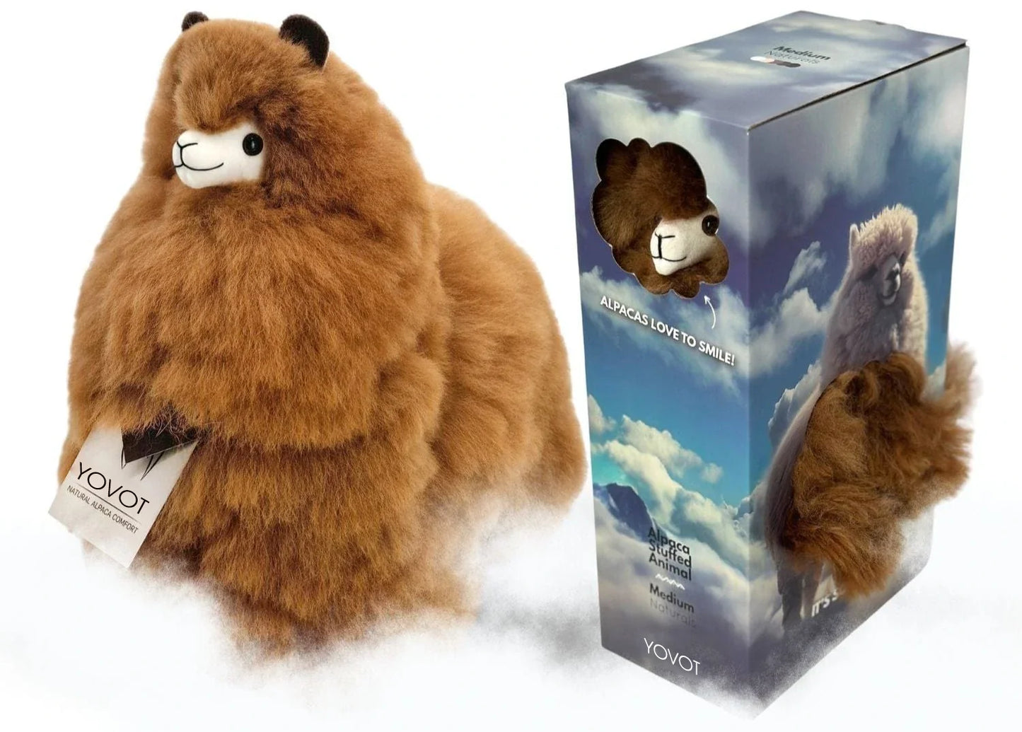 【LAST DAY 70% OFF 】 Hazelnut Dream Alpaca – Luxuriously Soft Handcrafted Plush (Made in USA) 🦙✨