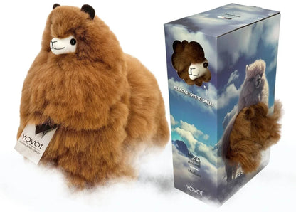 【LAST DAY 70% OFF 】 Hazelnut Dream Alpaca – Luxuriously Soft Handcrafted Plush (Made in USA) 🦙✨