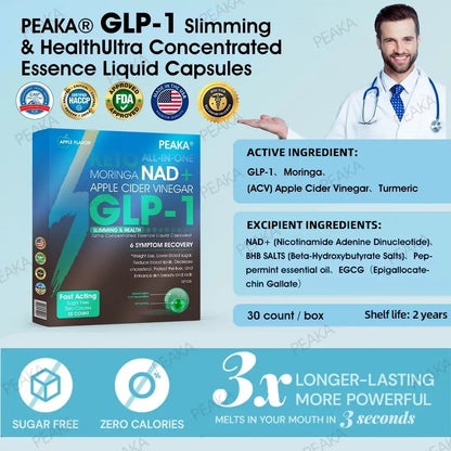 𝐎𝐟𝐟𝐢𝐜𝐢𝐚𝐥 𝐔𝐒𝐀 𝐒𝐭𝐨𝐫𝐞 | 𝐏𝐄𝐀𝐊𝐀® 𝐆𝐋𝐏-𝟏 𝐒𝐥𝐢𝐦𝐦𝐢𝐧𝐠 𝐋𝐢𝐪𝐮𝐢𝐝 𝐏𝐞𝐚𝐫𝐥𝐬– 𝐖𝐢𝐭𝐡 𝐍𝐀𝐃+, 𝐌𝐨𝐫𝐢𝐧𝐠𝐚, 𝐀𝐩𝐩𝐥𝐞 𝐂𝐢𝐝𝐞𝐫 𝐕𝐢𝐧𝐞𝐠𝐚𝐫 & 𝐊𝐞𝐭𝐨 𝐁𝐇𝐁 | 𝐅𝐚𝐬𝐭-𝐀𝐜𝐭𝐢𝐧𝐠, 𝐄𝐱𝐩𝐞𝐫𝐭-𝐃𝐞𝐯𝐞𝐥𝐨𝐩𝐞𝐝 𝐅𝐨𝐫𝐦𝐮𝐥𝐚 𝐟𝐨𝐫 𝐖𝐞𝐢𝐠𝐡𝐭 & 𝐇𝐞𝐚𝐥𝐭𝐡 𝐒𝐮𝐩𝐩𝐨𝐫𝐭