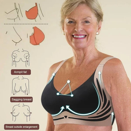 🎁Last Day 70% Off - Super gather bra - Wireless Push-up Bra👍No more sagging breasts