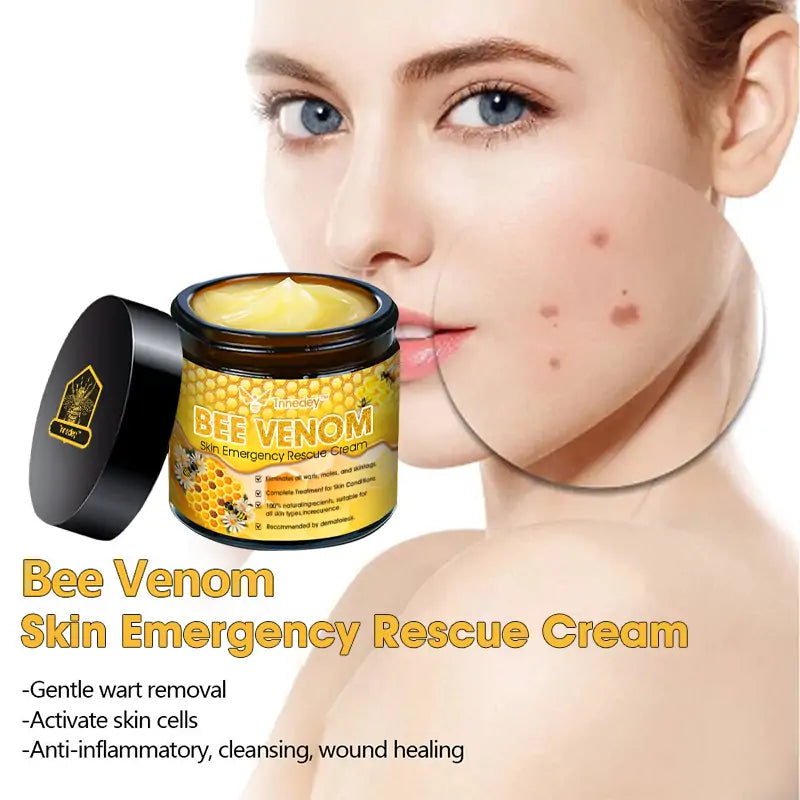 Tnnedey™ Bee Venom Skin Emergency Rescue Cream (AAD Recommended) 💆‍♀️ Expert Recommended for Ultimate Skin Revival ✨
