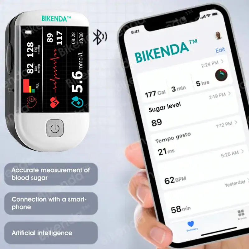 Christmas Promotion-Bikenda™ Next-Generation Intelligent Multifunctional Non-Invasive Laser Blood Glucose Meter [99.9% Accuracy]