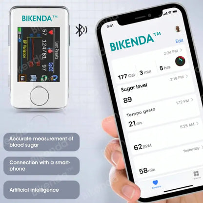 Bikenda™ Non-Invasive Blood Glucose Meter + Exclusive Gift [99.9% Accuracy]