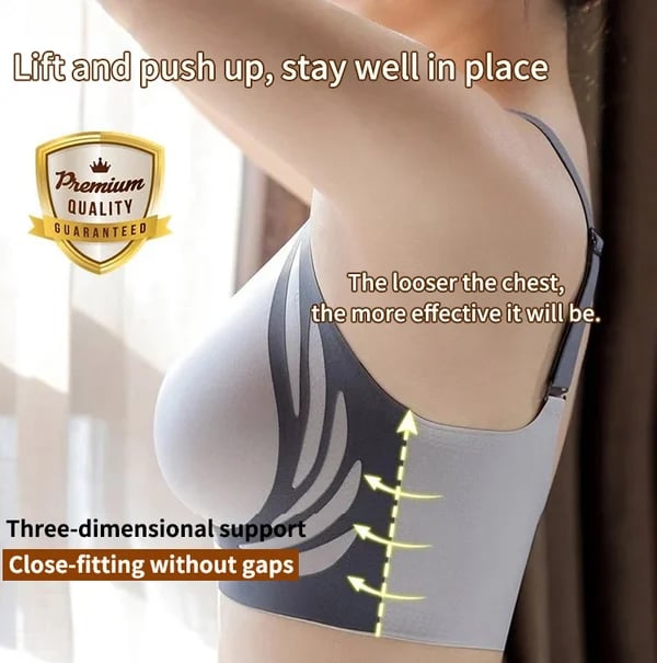 🎁Last Day 70% Off - Super gather bra - Wireless Push-up Bra👍No more sagging breasts