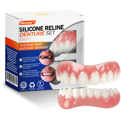 Siste 30 minutter: 75 % rabatt 🎉 - 𝐁𝐢𝐤𝐞𝐧𝐝𝐚® Silikon-Tannprotese-Reline-Sett🦷
