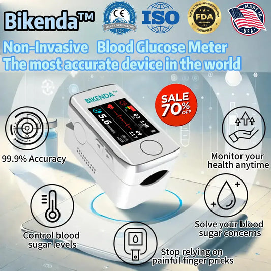 Bikenda™ Non-Invasive Blood Glucose Meter – Achieve 99.9% Accuracy & Receive an Exclusive Gift!