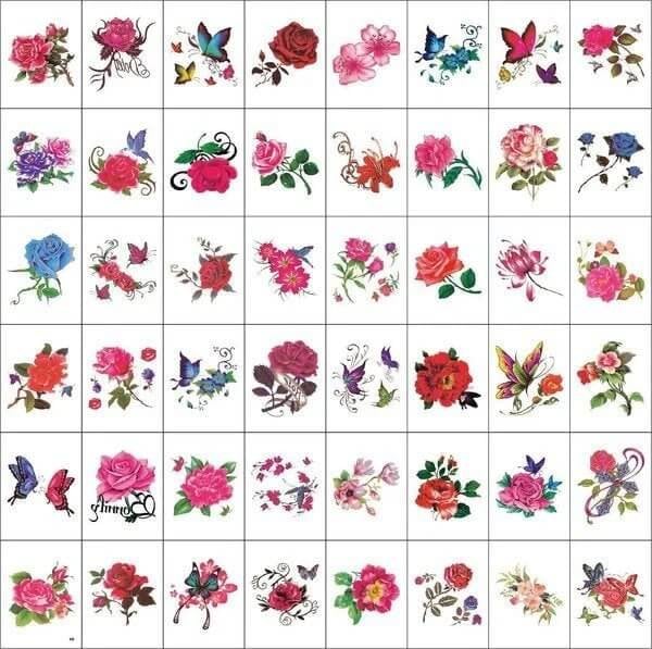 ❤️ Trendy 3D temporary tattoo Stickers 30 PCS