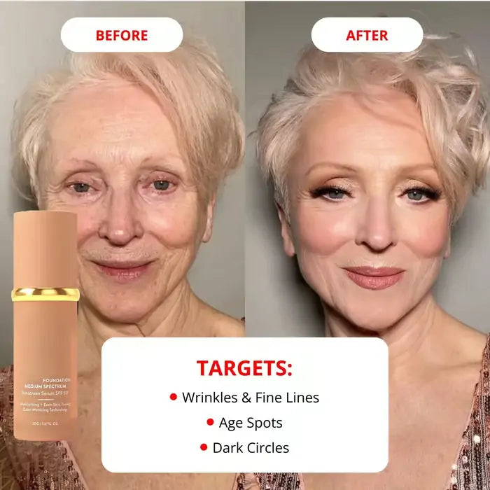 🔥Last Day Sale 70% OFF🎁 4-in-1 Foundation - Light Spectrum (Waterproof & Anti-Aging Formula)