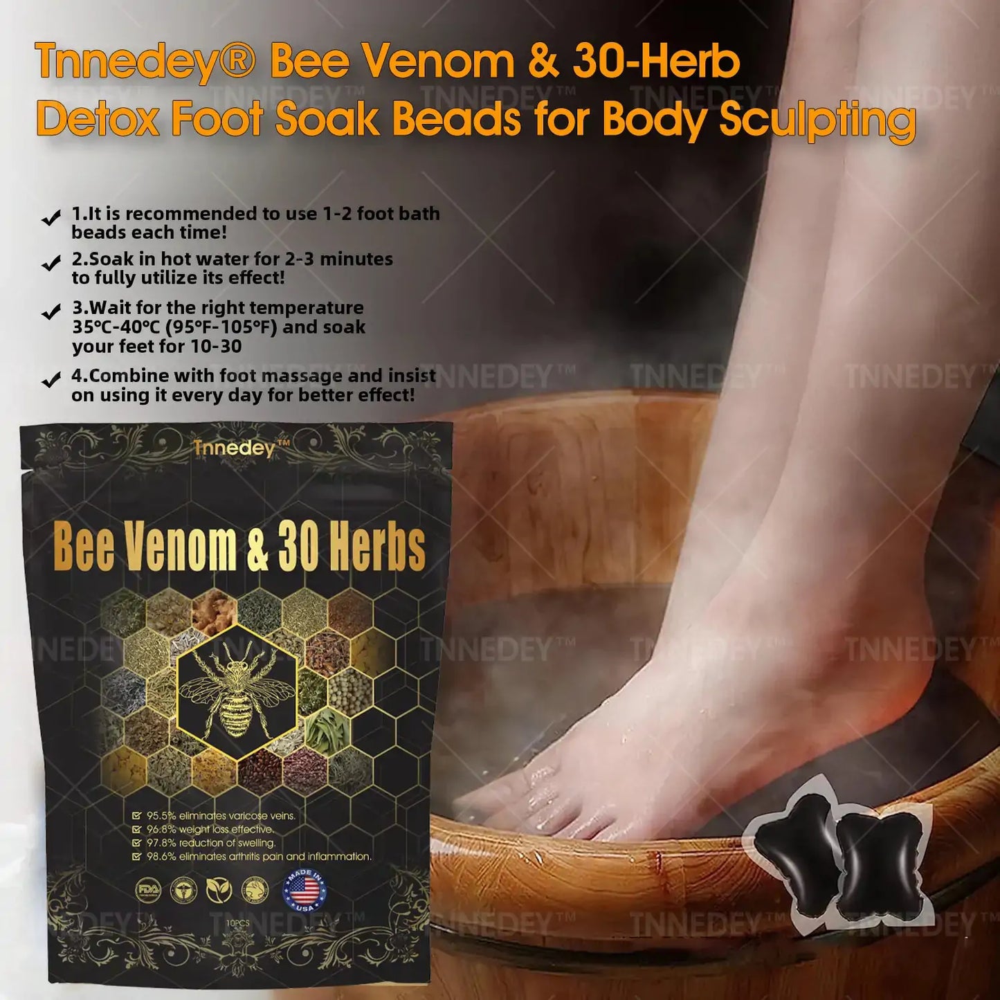 𝐋𝐚𝐬𝐭 𝐝𝐚𝐲 𝐭𝐨 𝐠𝐞𝐭 𝟕𝟎% 𝐎𝐅𝐅: 𝐓𝐧𝐧𝐞𝐝𝐞𝐲® 𝐁𝐞𝐞 𝐕𝐞𝐧𝐨𝐦 & 𝟑𝟎-𝐇𝐞𝐫𝐛 𝐃𝐞𝐭𝐨𝐱 𝐅𝐨𝐨𝐭 𝐒𝐨𝐚𝐤 𝐁𝐞𝐚𝐝𝐬 𝐟𝐨𝐫 𝐁𝐨𝐝𝐲 𝐒𝐜𝐮𝐥𝐩𝐭𝐢𝐧𝐠- Recommended by the America Lymphatic Academy (ALA) ⚡🏆