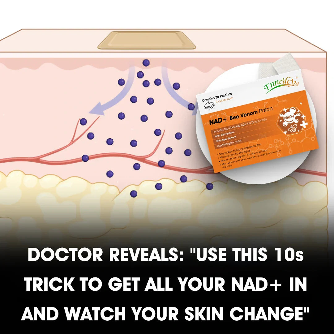 [7 Days to See Results] Tnnedey® NAD+ Bee Venom Patch – Ultimate Skin Rejuvenation & Energy Boost（Last Day Discount：70%） (Copy)