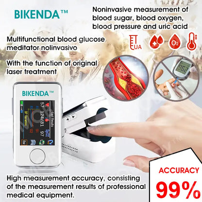 [Official Store] Bikenda™ Premium Next-Generation 3-in-1 Non-Invasive Laser Glucose Meter [99.9% Accuracy] - Exclusive Diabetes Canada Subsidy Price
