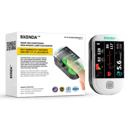 Christmas Promotion-Bikenda™ Next-Generation Intelligent Multifunctional Non-Invasive Laser Blood Glucose Meter [99.9% Accuracy]