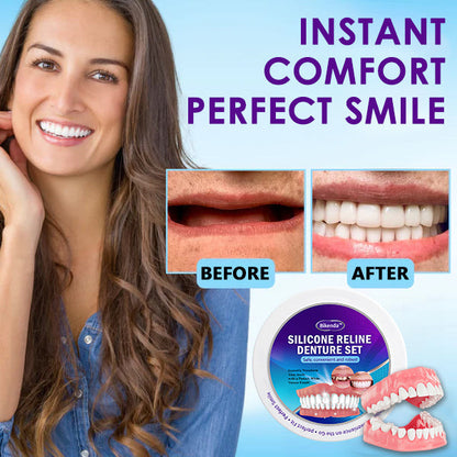 𝐁𝐢𝐤𝐞𝐧𝐝𝐚™ Silicone Reline Denture Set (⏰ Limited Time Discount Last 30 Minutes ⏰)CED🦷