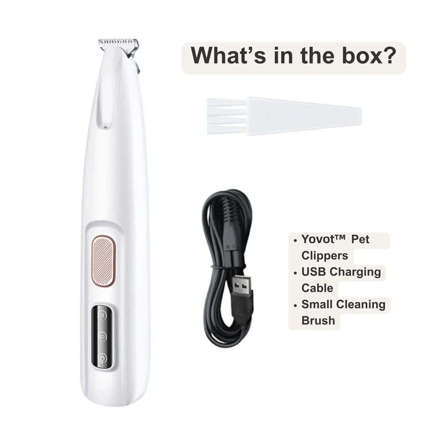 [Official Store] Last Day Discount: 70% OFF Yovot™ Pet Clippers：With ultrasonic cleaning and anti-inflammatory function🐾