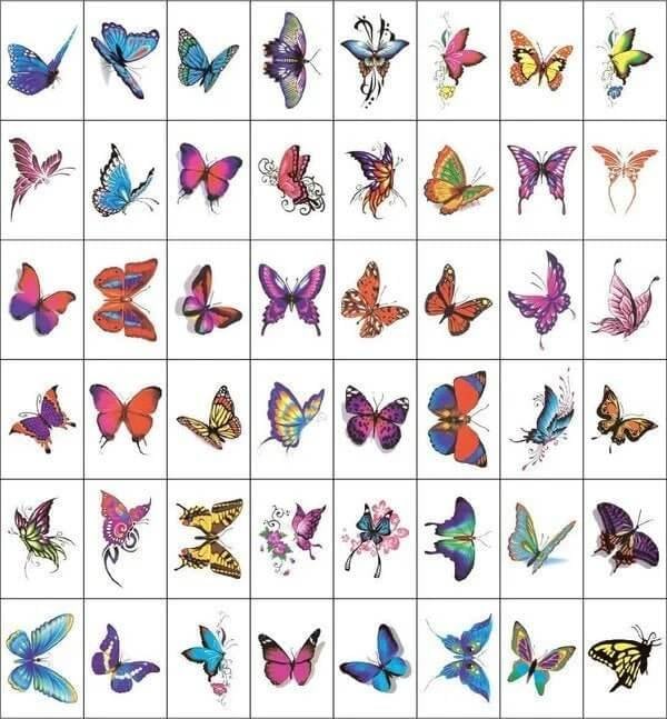 ❤️ Trendy 3D temporary tattoo Stickers 30 PCS