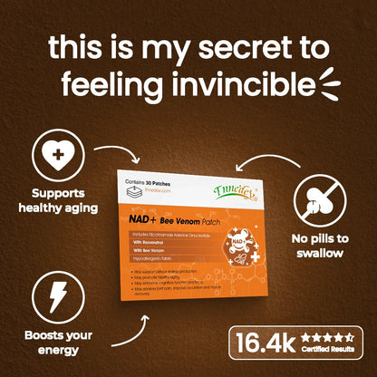 [7 Days to See Results] Tnnedey® NAD+ Bee Venom Patch – Ultimate Skin Rejuvenation & Energy Boost（Last Day Discount：70%） (Copy)