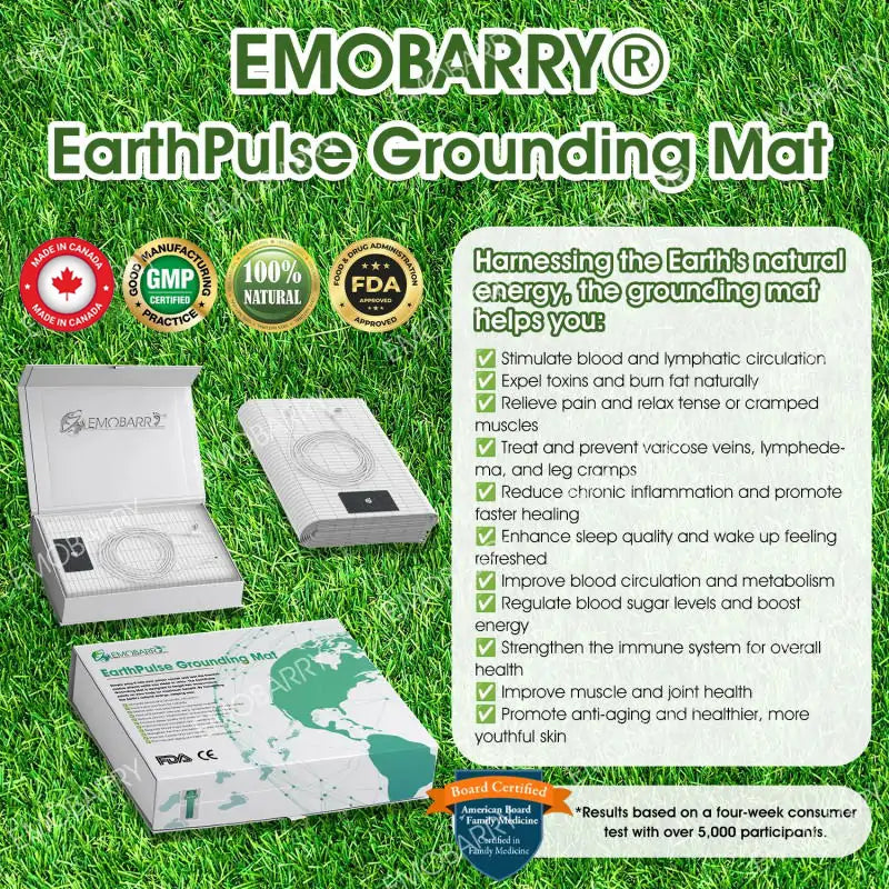 【EMOBARRY® Official Store】 EarthPulse Grounding Mat - 🏆Restore Balance & Boost Wellness with Grounding