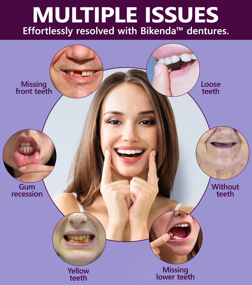 (Official website) 𝐁𝐢𝐤𝐞𝐧𝐝𝐚® Silicone Denture Kit Recommended by the Canadian Dental Association✨