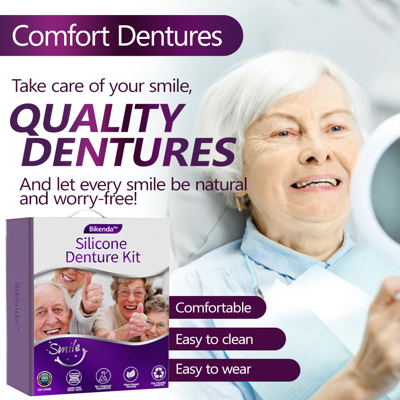 (Official website) 𝐁𝐢𝐤𝐞𝐧𝐝𝐚® Silicone Denture Kit Recommended by the Canadian Dental Association✨