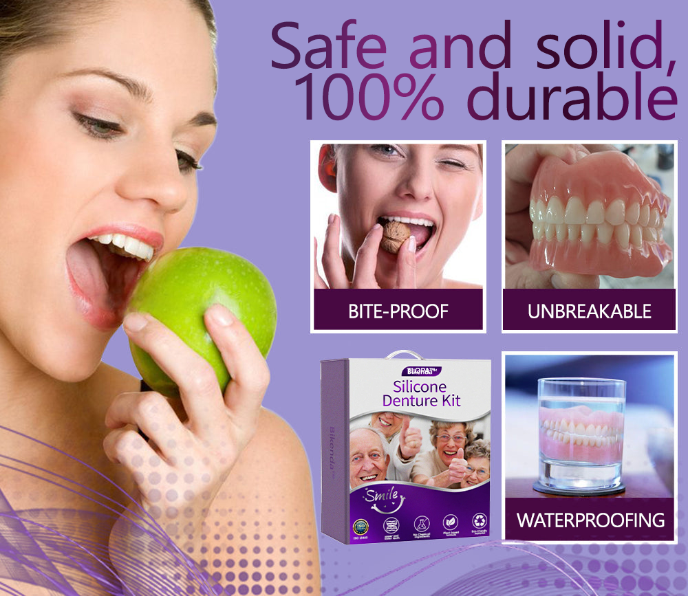 (Official website) 𝐁𝐢𝐤𝐞𝐧𝐝𝐚® Silicone Denture Kit Recommended by the Canadian Dental Association✨