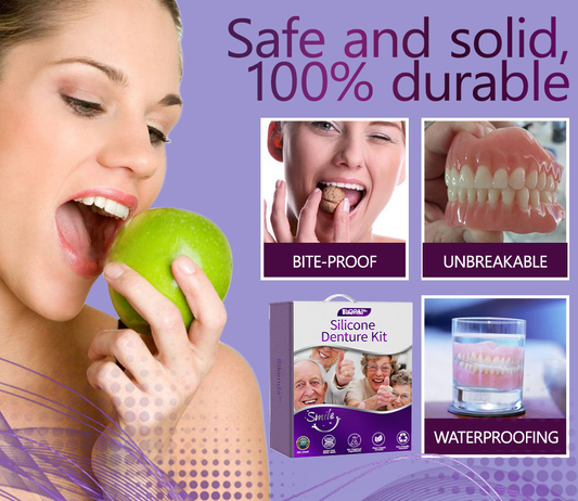 (Official website) 𝐁𝐢𝐤𝐞𝐧𝐝𝐚® Silicone Denture Kit Recommended by the Canadian Dental Association✨